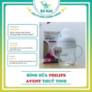 Shop Bố Ken Bình Sữa Philips Avent Natural Thủy Tinh 120/240ML 100% Chính Hãng [Hỗ trợ đổi Size Núm]
